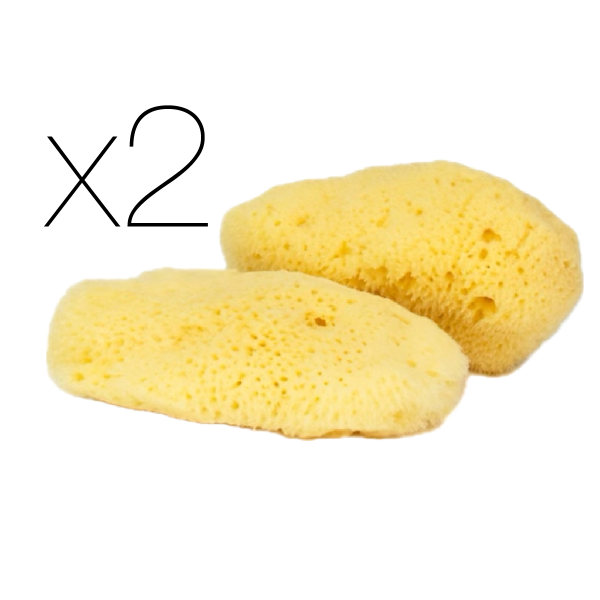 IntimateCare Sponges - 2x 6.5-8cm Bleached - Minimalist Packaging