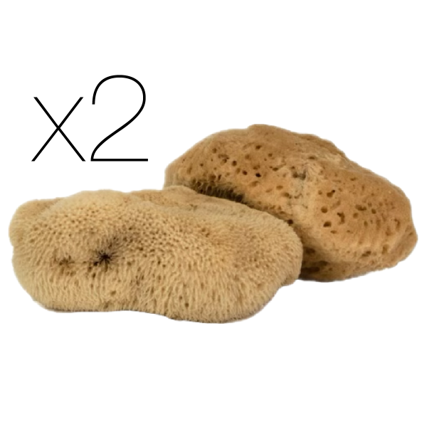 IntimateCare Sponges - 2x 6.5-8cm Unbleached - Minimalist Packaging